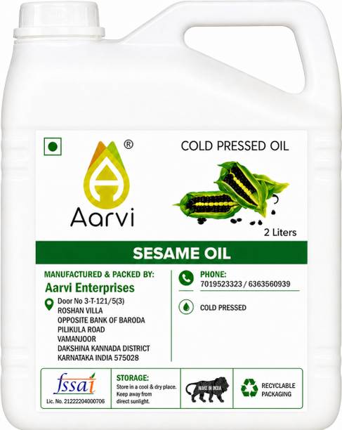 AARVI Cold Pressed Sesame Oil 2L Sesame Oil
