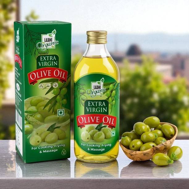 LAXMI ORGANIC extra virgin olive oil for cooking Olive Oil PET Bottle