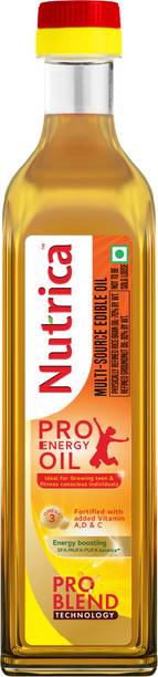 Nutrica Pro Immunity Rice Bran & Soyabean Refined Cooking Oil 1Litre Pouch Blended Oil