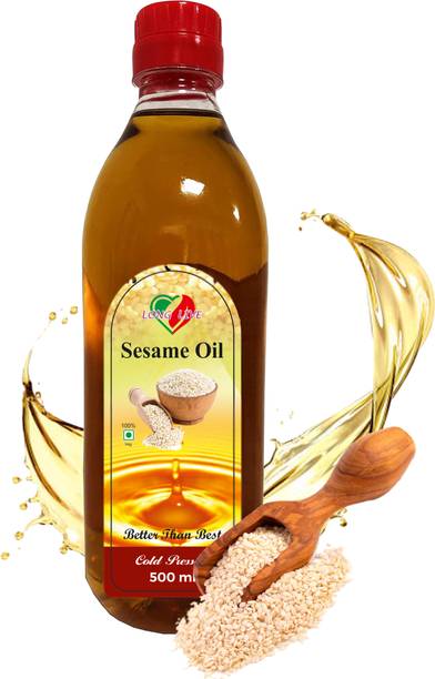 Long Live Organic Extra Virgin 500Ml Pack of 1 Sesame Oil Plastic Bottle