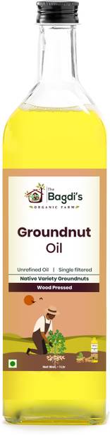 The Bagdis Organic Groundnut Oil,Cold Pressed Kacchi Ghani, Edible Peanut Oil 100% Pure Groundnut Oil