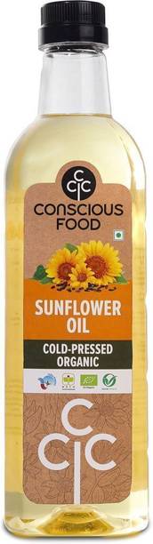 Conscious Food Organic Cold Pressed| Healthy Cooking Sunflower Oil PET Bottle
