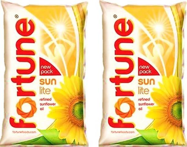 FORTUNE Sunlite Refined Sunflower Oil Pouch