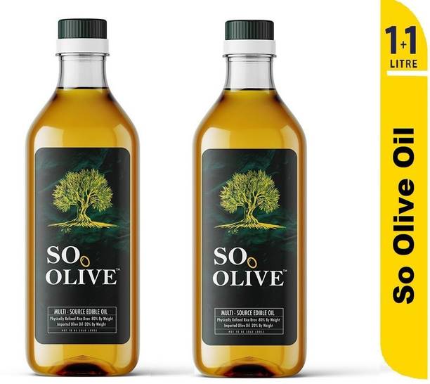 JIVO So Olive Rice Bran & Olive Blend Cooking Oil Nutritious Healthy Ideal Daily Use Blended Oil PET Bottle