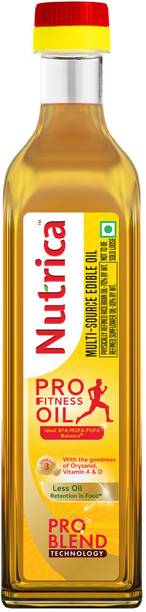 Nutrica Pro-Fitness Oil 1Litre Bottle | Added Vitamin A & D, Oryzanol | Rice Bran Oil