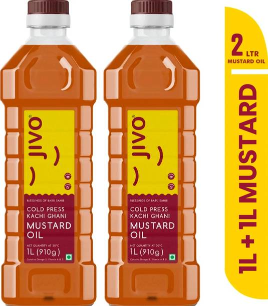 JIVO Cold Pressed Pure Mustard Oil Plastic Bottle