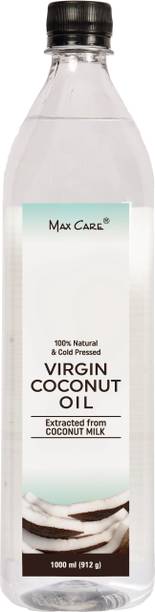 मैक्सकेयर वर्जिन कोकोनट ऑइल – कोल्ड प्रेस्ड - 100% नेचुरल, कोल्ड प्रेस्ड और अनरिफाइंड कुकिंग ऑइल, स्किन केयर, हेयर केयर, बेबी केयर, डायटरी नारियल का तेल प्लास्टिक बॉटल