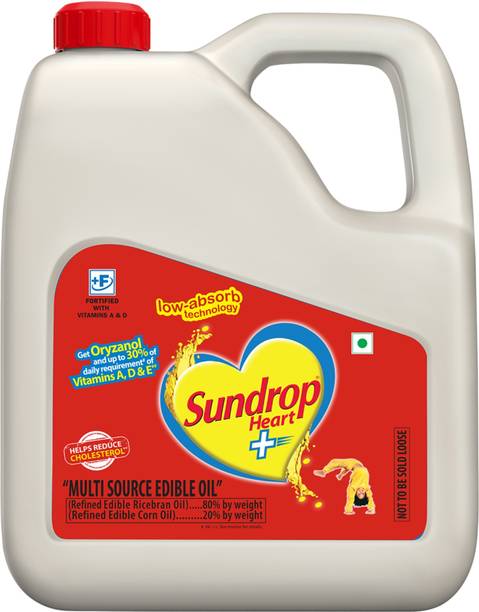 Sundrop Heart Plus Rice Bran Oil Jar