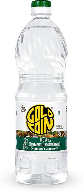 Gold Coin 100% Pure Unrefined Extra Virgin Cold Pressed Chekku Oil Coconut Oil