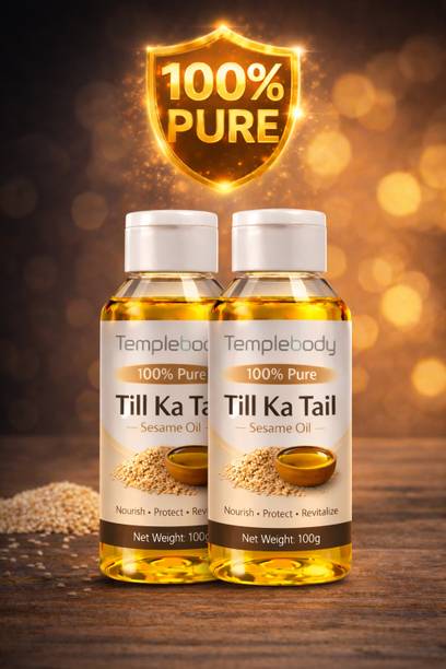 TempleBody 100% Pure तिल का तेल (Sesame Oil) | Multipurpose Oil for Cooking, Hair & Skin | Sesame Oil