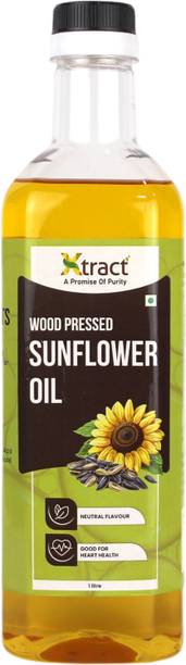 xtract Wood Pressed Sunflower Oil 1000ml | Enriched with Nutirents Sunflower Oil PET Bottle