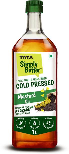 Tata Simply Better Pure and Unrefined Cold Pressed Mustard Oil PET Bottle