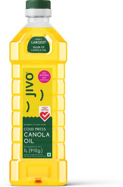 JIVO Canola 1 Litre Cooking Oil Canola Oil Plastic Bottle