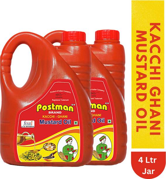 Postman Wood Pressed Non Refined Kachi Ghani Mustard Oil