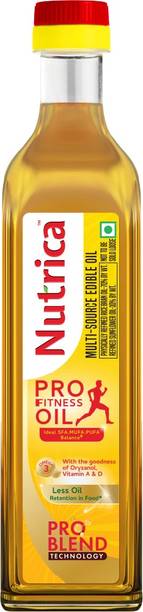 Nutrica Pro-Fitness Oil 1Litre Bottle | Blend of Rice Bran & Sunflower | Blended Oil