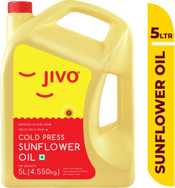 JIVO Cooking Sunflower Oil Can