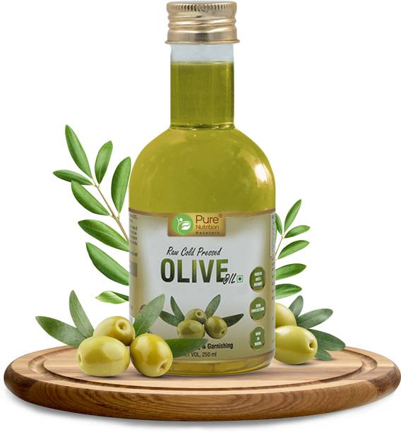 Pure Nutrition Extra Virgin, Raw Cold Pressed, Edible Premium Olive Oil