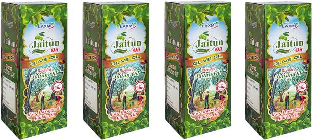 LAXMI Jaitun tail extra light virgin edible & body massage hair cooking oil 100ML * 2 Olive Oil PET Bottle