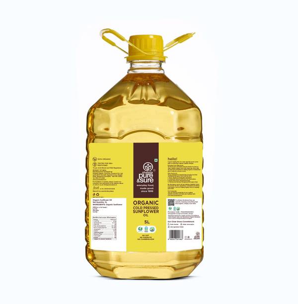 Pure & Sure Organic Cold Pressed Sunflower Oil