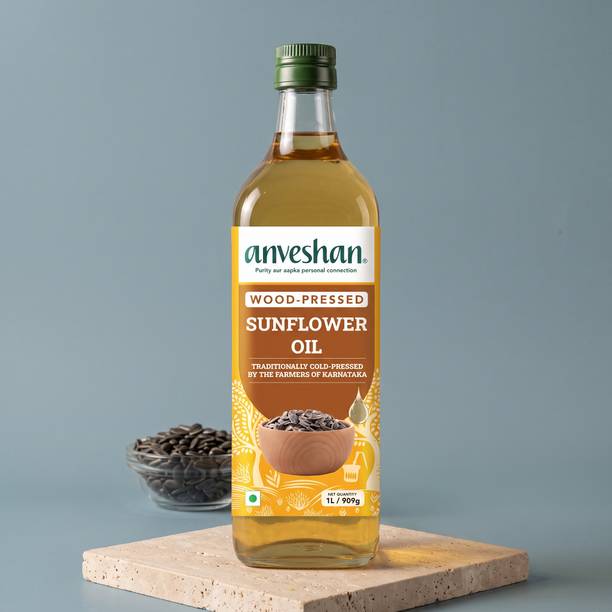 Anveshan Wood Cold Pressed Sunflower Oil