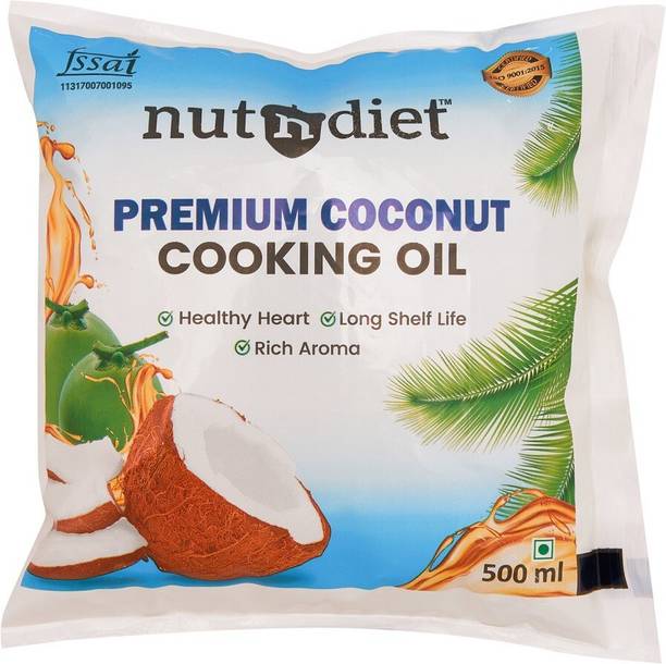 nutndiet premium coconut cooking oil 500 ML Coconut Oil...