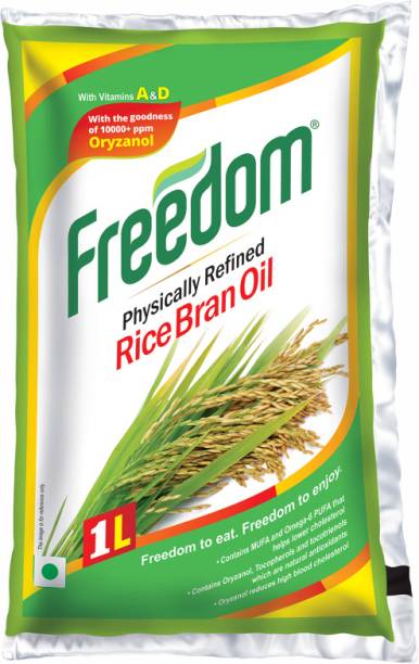 Freedom Physically Refined Rice Bran Oil Pouch