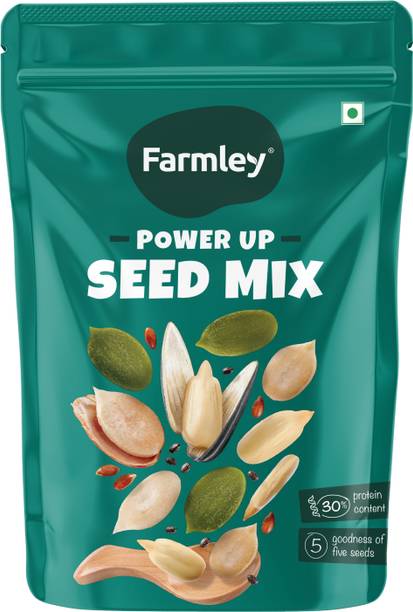 Farmley Seed Mix Protein Rich Snacks Sunflower Seeds, Pumpkin Seeds, Watermelon Seeds, Brown Flax Seeds, Chia Seeds