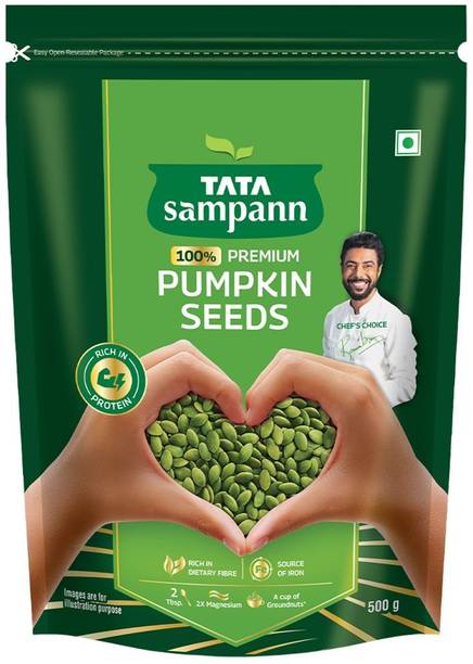 Tata Sampann Premium Pumpkin Seeds, Rich in Protein, Dietary Fibre, Magnesium & Phosphorus Pumpkin Seeds