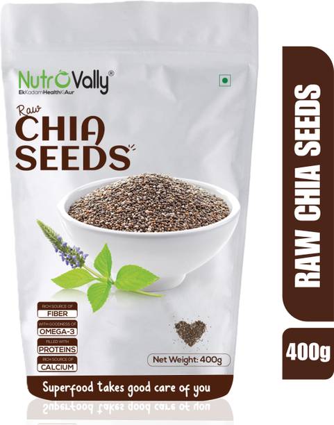 NutroVally Raw Chia Seeds for weight loss with Omega 3 and Fiber, Calcium Rich Seeds Chia Seeds
