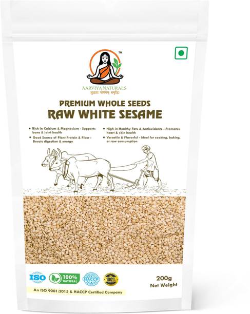 Aarviya Naturals Premium Quality Certified Organic White Sesame Seeds
