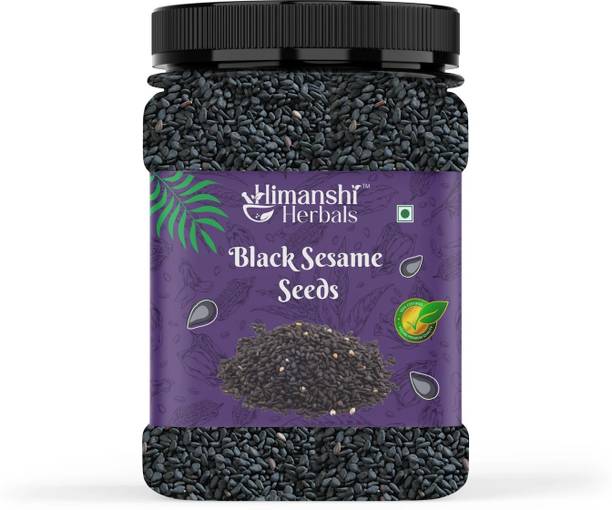 HIMANSHI HERBALS Black Sesame Seeds (Til) | Natural & Nutrient Rich | Daily Nutrition | Black Sesame Seeds