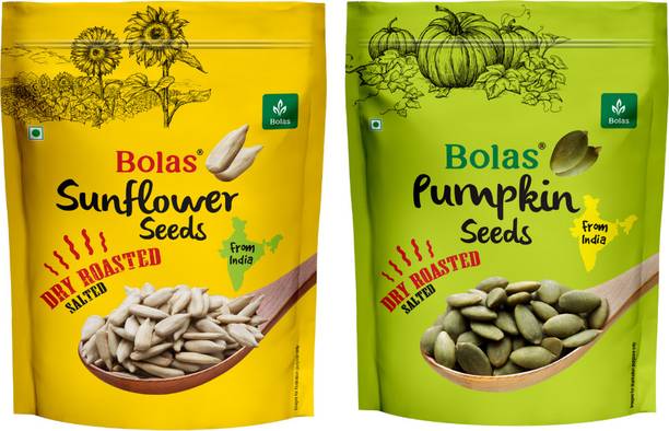 Bolas Roasted and Salted Pumpkin Seeds, Sunflower Seeds