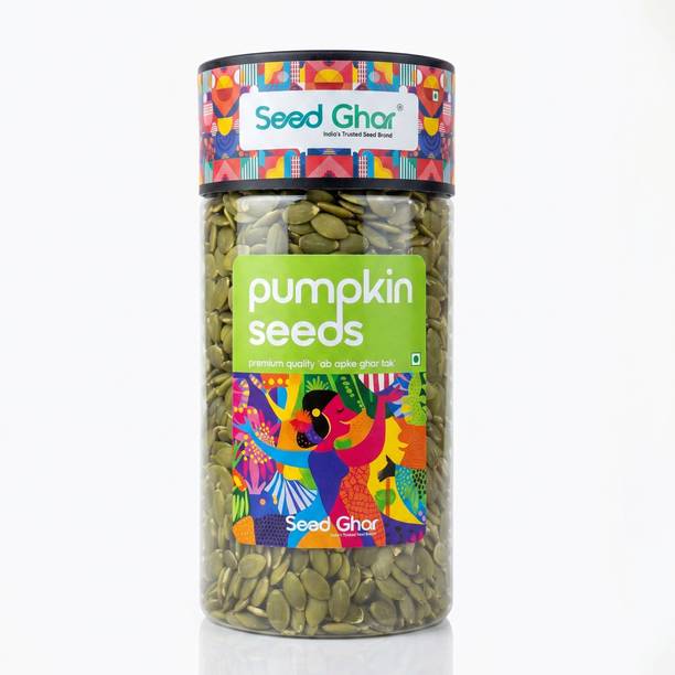 Seed Ghar Seed Ghar Premium Pumpkin Seeds (Kaddu Beej) | Raw & Natural | Protein, Fiber Pumpkin Seeds