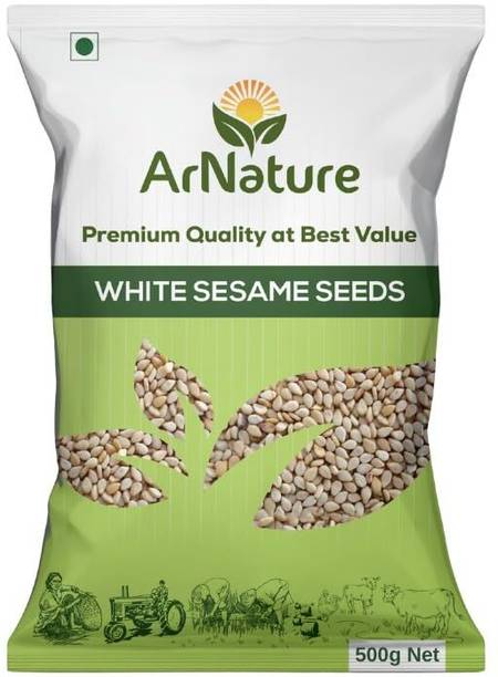 ARNATURE Raw White Sesame Seeds | Natural & Unpolished Safet Til Sesame Seeds