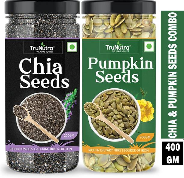 TruNutra Chia & Pumpkin Seeds For Weight Loss & Boost Immune Healthy & Light Superfood Chia Seeds