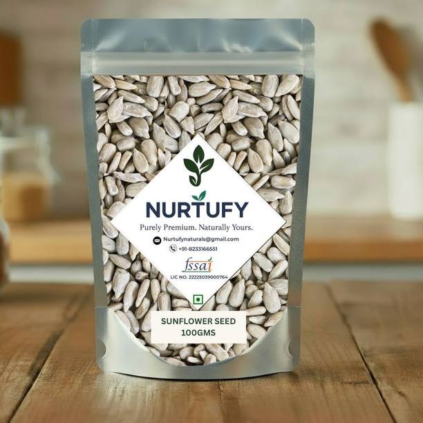 Nurtufy Sunflower Seeds | Vegan High Protein | Crunchy & Fresh | Ideal for Snacking Sunflower Seeds