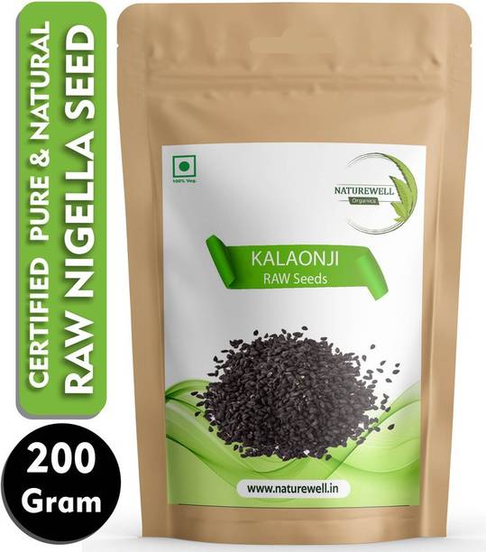 Naturewell Organics Nigella Seeds / Kalonji (Black Cumin) Folic acid and Dietary Fiber-200g Black Cumin Seeds