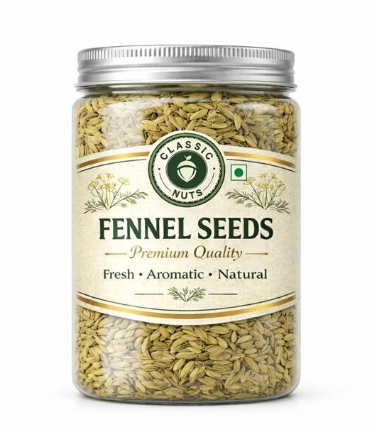 Classic Nuts Premium Fennel Seeds | Natural Saunf Spice for Digestion & Mouth Freshener Saunf Small