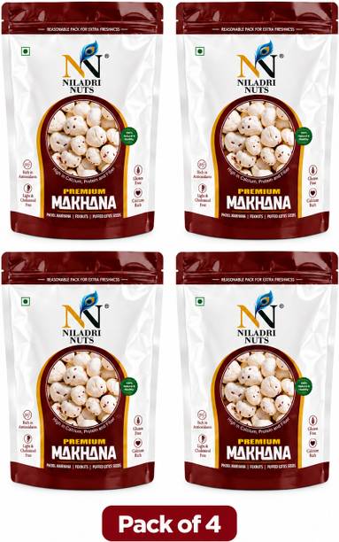 niladri nuts Premium Makhana | Puffed Lotus Seeds | Foxnuts | Makhana