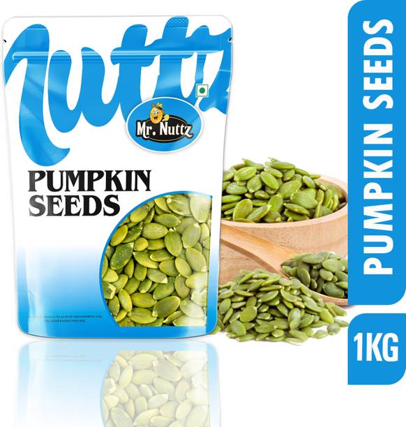 Mr.Nuttz Roasted Pumpkin Seeds 1kg Loaded with Fiber & protein-rich superfood for Eating- Pumpkin Seeds