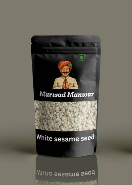 MARWAD MANWAR Premium Quality White Sesame Seeds (Til) | 100% Pure, Fresh & Nutritious Sesame Seeds