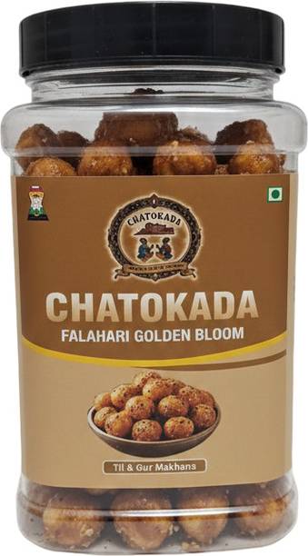 CHATOKADA Til Gur Makhana Sweet Sesame & Jaggery Falahari Snack for Fasting & Eating Lotus Seeds(Makhana)