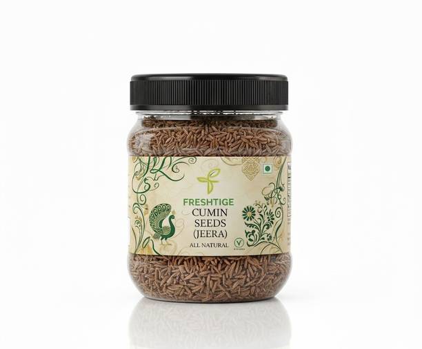 Freshtige Cumin Seeds (Jeera), All Natural Whole Spice, Vegan, No Preservatives Cumin Seeds