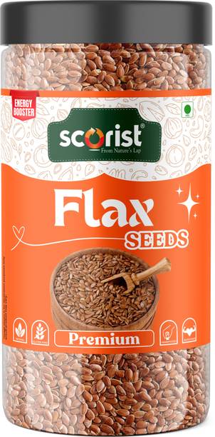 Scorist Premium Brown Flax Seeds | Alsi | 400g Brown Flax Seeds