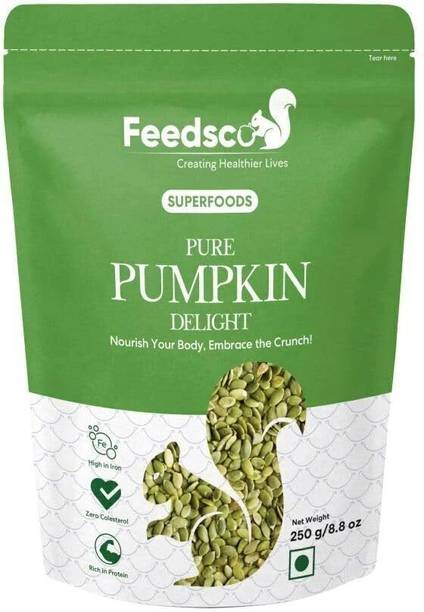 Feedsco Pumpkin Seeds- Immunity Booster, Protein Rich Superfood, Diet Snack Pumpkin Seeds