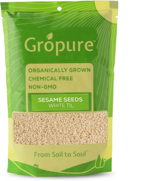 Gropure Organic Sesame Seeds White (Til) Sesame Seeds