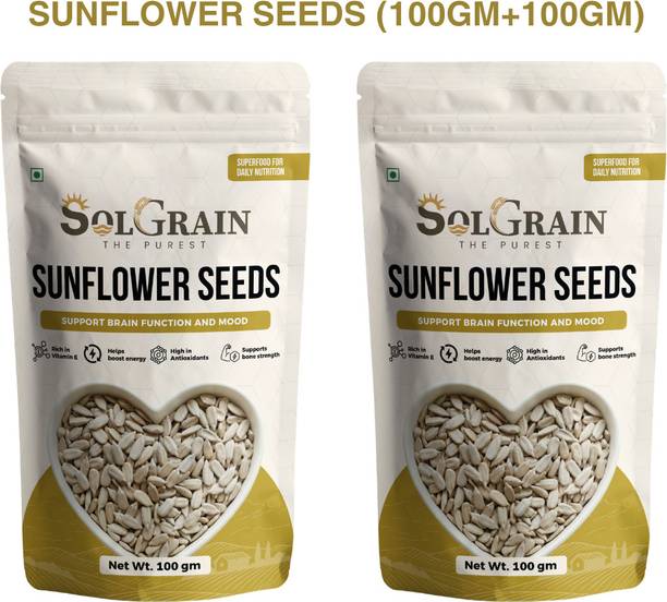 SOLGRAIN Rich in Vitamin E|Source of Protein|Supports Brain function and Heart Health| Sunflower Seeds