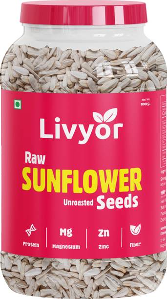 LIVYOR Sunflower Seeds for Eating | High in Protein and Fibers Sunflower Seeds