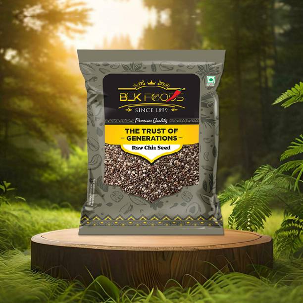 BLK FOODS Select 200g Raw Chia Seeds for weight loss with Omega 3 , Zinc & Fiber, Calcium Chia Seeds