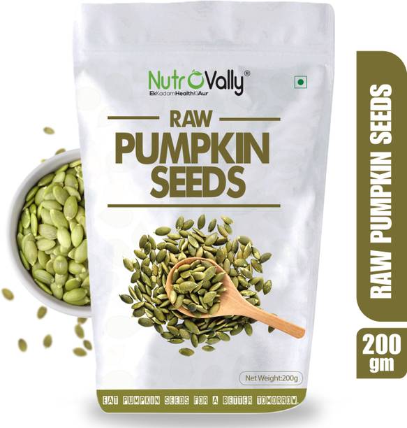 NutroVally Raw Pumpkin Seeds Loaded with Protein and Fibre Rich Superfood for Boost Immunity seed for Eating Pumpkin Seeds